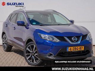 Nissan Qashqai 1.2 Tekna |Trekhaak |360 Camera | Leder | Navi | Stoelverwarming |Parkeersensoren |Panoramadak | 19 inch |