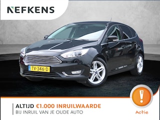 Ford Focus 1.0 Titanium Navigatie | Airco | Lage KM | Dealer onderhouden | Trekhaak | Apple Carplay & Android Auto | All-season
