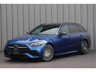 Mercedes-Benz C-klasse Estate 300e AMG | 313PK | Massage | Head-up | Keyless | Sfeerverlichting | Stoelkoeling | Distronic+ | Leder | 2022.