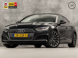 Audi A5 Sportback 35 TFSI S-Line Sport Automaat (2X S-LINE, APPLE CARPLAY, GROOT NAVI, CLIMATE, SPORTSTOELEN, LEDER, GETINT GLAS, PARKEERSENSOREN, NIEUWSTAAT)