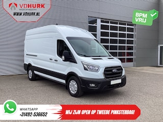 Ford Transit 350 2.0 TDCI 185 pk Aut. L3H3 Riem V.V/ 2xSchuifdeur/ Bi-Xenon/ Elek.Stoel/ Carplay/ Stoelverw./ Camera/ Cruise/ PDC/ Navi