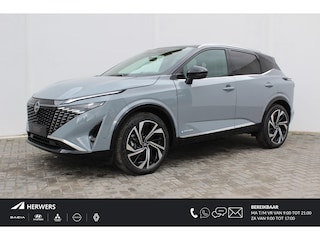 Nissan Qashqai 1.5 e-Power Tekna Plus / Panoramadak / Lederen bekleding / Lichtmetalen Velgen 20" / BOSE Audio / Google Maps Navigatie / Elektrische Kofferbak / Elektrisch Verstelbare Stoelen met Geheugen /