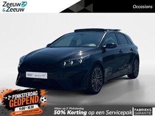 Kia Ceed 1.5 T-GDi GT-PlusLine 140 PK | Meest luxe uitvoering | Schuif-kanteldak | Elektrisch verstelbare bestuurdersstoel met geheugenfunctie | 18" lichtmetalen velgen | Chameleon Tint Ultra Blue | Metallic lak | Fabrieksgarantie t/m 8-4-2032 + 3x 1 jaar* | NAP