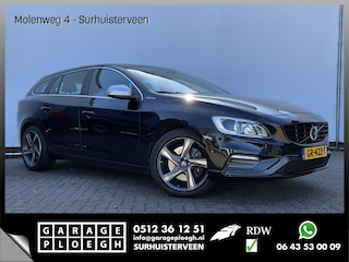 Volvo V60 2.4 D6 Twin Engine R-Design Trekhaak Leer Nav/Cruise Voll.Onderhouden!