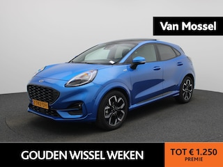Ford Puma 1.0 EcoBoost Hybrid ST-Line X | Panorama Dak | B&O | Virtual cockpit | Navigatie | Elec. Achterklep | Apple Carplay/ Android Auto | Camera | Parkeersensoren | Stoel - Stuurverwarming | Verwarmde Voorruit | Lane Assist | LMV |