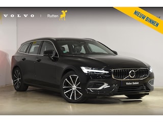 Volvo V60 T6 350PK Automaat Plug-in Hybrid Essential Bright / Navigatie / Adaptive cruise control / Leren bekleding / Achteruitrijcamera / Stuur & Stoelverwarming / Stoelverwarming achter / Trekhaak