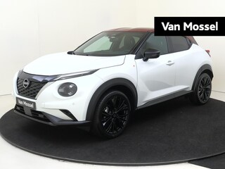 Nissan Juke 1.6 Hybrid Red-Line Edition 143PK | Limited Edition 1 of 25 | Rode Details | BOSE Audio | Adaptieve Cruise Control | 360 Camera | Stoel,- Stuur en Voorruitverwarming | 19'' Inch Zwarte Velgen | Zwart Leder Interieur | Apple CarPlay & Android Auto