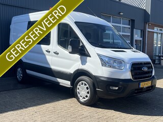 Ford Transit 350 2.0 TDCI L2H2 RWD 170pk Kastinrichting Werkplaatsinrichting Airco Cruise controle Navigatiesysteem Telefoonverbinding Parkeersensoren voor en achter 2-Persoons Bpm vrij  Sortimo Werkplaats Omvormer St