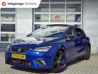Seat Ibiza 1.0 TSI FR Business Intense Plus | Navigatie/Android/Apple Carplay | LM Velgen 18" | Elektrisch Glazen Panoramadak | Voorstoelen Verwarmd | Cruise Control | Airco |