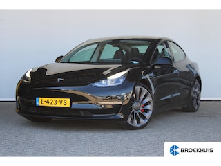 Tesla Model 3 Performance AWD 75 kWh | Autopilot | Panoramadak | Navigatie | Lederen bekleding | 20" lichtmetalen velgen |