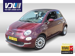 Fiat 500 1.0 Hybrid Dolcevita Apple carplay/ Android auto l 15" velgen l Airco l Cruise control l Cabrio l Lederen bekleding