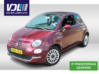Fiat 500 1.0 Hybrid Dolcevita Apple carplay/ Android auto l 15" velgen l Airco l Cruise control l Cabrio l Lederen bekleding