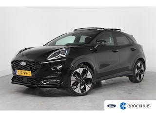 Ford Puma 1.0 EcoBoost Hybrid ST-Line X | Automaat! | LED | Open Dak | Keyless | Winterpack | Elk. Achterklep | 360 Camera | Cruise Adaptive | BLIS | Leder/Alcantara | DAB | Lichtmetalen Velgen