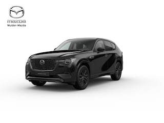 Mazda CX-60 e-Skyactiv PHEV Homura Plus - Zwart Nappa Leder | 12,3-inch TFT-kleurendisplay met bediening via centrale HMI Commander, touchscreen (voor Apple CarPlay / Android Auto™) of voice control | 12,3-inch digitale meterset | 20-inch lichtmetalen velgen, Black
