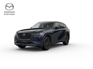 Mazda CX-60 e-Skyactiv PHEV Homura Plus - Zwart Nappa Leder | 12,3-inch TFT-kleurendisplay met bediening via centrale HMI Commander, touchscreen (voor Apple CarPlay / Android Auto™) of voice control | 12,3-inch digitale meterset | 20-inch lichtmetalen velgen, Black