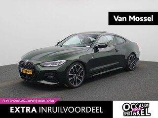 BMW 4-serie Coupé 430i High Executive | M-SPORT | Panoramadak | Cognac Leder | Laser LED | Apple Carplay / Android Auto | Achteruitrijcamera | Stoelverwarming | Hi-Fi | Cruise Control | Parkeersensoren | Navigatie | Live Cockpit | 19' Lichtmetalen Velgen |