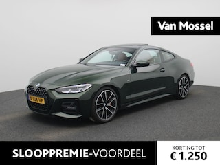 BMW 4-serie Coupé 430i High Executive | M-SPORT | Panoramadak | Cognac Leder | Laser LED | Apple Carplay / Android Auto | Achteruitrijcamera | Stoelverwarming | Hi-Fi | Cruise Control | Parkeersensoren | Navigatie | Live Cockpit | 19' Lichtmetalen Velgen |