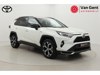 Toyota RAV4 2.5 Plug-in Hybrid AWD Bi-Tone Plus | Navigatie | Apple Carplay / Android Auto | 360 camera | Leder | Stoelverwarming/-ventilatie | JBL | Head-up display | Stuurwiel verwarmd | Verwarmbare voorruit | Digitale binnenspiegel | 19 inch