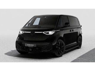 Volkswagen ID. Buzz 4MOTION Limited Edition 79 kWh "Black Edition" | Trekhaak | 2x Schuifdeur incl. sluithulp | Sidebars | Leder interieur | 20" inch "Solna" | Achterdeuren |