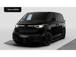 Volkswagen ID. Buzz 4MOTION Limited Edition 79 kWh "Black Edition" | Trekhaak | 2x Schuifdeur incl. sluithulp | Sidebars | Leder interieur | 20" inch "Solna" | Achterdeuren |