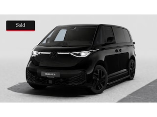 Volkswagen ID. Buzz 4MOTION Limited Edition 79 kWh "Black Edition" | Trekhaak | 2x Schuifdeur incl. sluithulp | Sidebars | Leder interieur | 20" inch "Solna" | Achterdeuren |