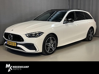 Mercedes-Benz C-klasse Estate 300 e AMG Line C63 Diffuser/18"/Panoramadak/Laser LED/Trekhaak/Stoelverwarming + memory l + r/Adaptieve cruise/Sfeerverlichting premium/Elektrische klep/Apple Carplay & Android Auto
