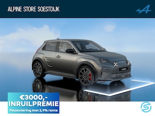 Alpine A290 GT Premium 52 kWh Lichtmetalen Velgen 19" Snowflake Diamantee / Remklauwen rood Daklijst Hypersatin | Franse vlag op C-stijl