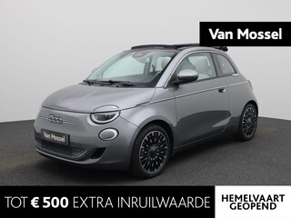 Fiat 500 La Prima by Bocelli 42 kWh | Lederen Bekleding | Stoelverwarming | Camera | PDC Rondom | 17" LMV | LED-Verlichting | Keyless | JBL Audio | Full-Map Navigatie | Draadloze Smartphonelader