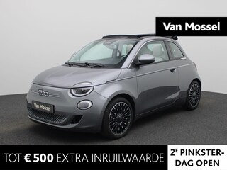 Fiat 500 La Prima by Bocelli 42 kWh | Lederen Bekleding | Stoelverwarming | Camera | PDC Rondom | 17" LMV | LED-Verlichting | Keyless | JBL Audio | Full-Map Navigatie | Draadloze Smartphonelader