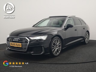 Audi A6 Avant 50 TFSI e Quattro 2x S Line PHEV 300pk Dealer O.H. | Trekhaak Af Fabriek | Panodak | Head Up | Adaptive Cruise | Matrix LED | Bang & Olufsen | Lederen Comfortzetels Memory & Ventilatie | Camera | Keyless | Blis | 20"L.M | Plug In Hybrid |
