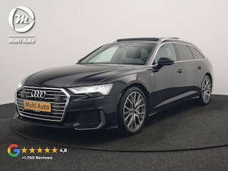 Audi A6 Avant 50 TFSI e Quattro 2x S Line PHEV 300pk Dealer O.H. | Trekhaak Af Fabriek | Panodak | Head Up | Adaptive Cruise | Matrix LED | Bang & Olufsen | Lederen Comfortzetels Memory & Ventilatie | Camera | Keyless | Blis | 20"L.M | Plug In Hybrid |