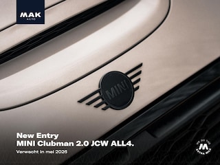 Mini Clubman 2.0 JCW ALL4 John Cooper Works, pano, JCW-stoelen, 18", H/K, keyless, ACC, camera, privacy
