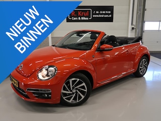 Volkswagen Beetle Cabriolet 1.4 TSI Sound Automaat Airco-ecc Navigatie Stoelverwarming App connect Boekjes Windscherm Extra klokjes Facelift Habanero Orange metallic