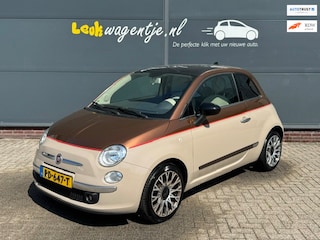 Fiat 500 1.2 Lounge *uniek tweekleurig *pano *airco *16”