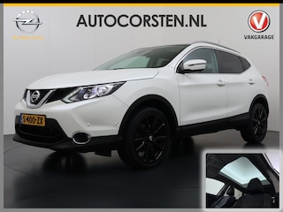 Nissan Qashqai T 116pk Tekna 360Camera Leer Pano.dak Bordherk. Navi Dab CruiseControl Keyless Bluetooth Elek.Stoel Lane-dep. Led Pdc Ecc Tel. Usb Stoelverw. Isofix Mistlampen Dimm.Spiegel Start/Stop Boordcomputer Elek.Inkl.Spiegels Dakrails Elek.Ramen PrivacyGlas Elek.Ramen 1.2T