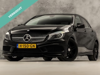 Mercedes-Benz A-klasse 180 AMG Sport Automaat (APPLE CARPLAY, LEDER/ALCANTARA, STOELVERWARMING, GETINT GLAS, SPORTSTOELEN, ZWART HEMEL, CRUISE, NIEUWE APK, NIEUWSTAAT)
