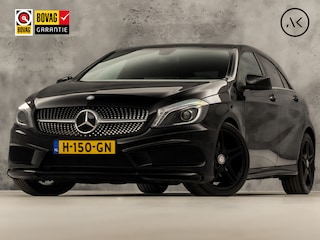 Mercedes-Benz A-klasse 180 AMG Sport Automaat (APPLE CARPLAY, LEDER/ALCANTARA, STOELVERWARMING, GETINT GLAS, SPORTSTOELEN, ZWART HEMEL, CRUISE, NIEUWE APK, NIEUWSTAAT)