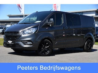 Ford Transit Custom 300 2.0 TDCI L2H1 Limited DC PB Edition Adaptieve Cruise, Camera, Carplay, LED, 2 x Schuifdeur, Automaat, Trekhaak, 130pk, Stoelverwarming, Dodehoek, Uniek!