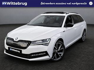 Skoda Superb Combi 1.4 TSI iV 218pk Sportline DSG Automaat / Panorama schuifdak / LM 19 inch / 360 camera / Navigatie / LED Matrix