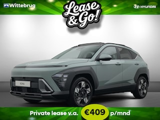 Hyundai Kona 1.6 GDI HEV Premium Sky VALE Full Hybride Automaat met Panorama schuifdak, Navigatie, Lederen bekleding en Climate Control Uit voorraad leverbaar