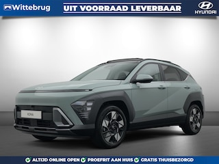 Hyundai Kona 1.6 GDI HEV Premium Sky VALE Full Hybride Automaat met Panorama schuifdak, Navigatie, Lederen bekleding en Climate Control Uit voorraad leverbaar