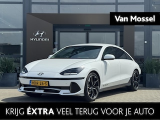 Hyundai Ioniq 6 Lounge 77.4 kWh | Airco | Cruise Control | Navigatie | Lederen bekleding | lichtmetalen velgen 20" | Stoelverwarming | Stuurverwarming |
