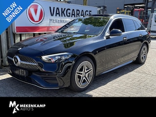 Mercedes-Benz C-klasse Estate 300 e Star Edition AMG Line 18"/Panoramadak/Trekhaak/Stuur + stoelverwarming/Adaptieve cruise/Dodehoek/Sfeerverlichting premium/Elektrische klep/Apple Carplay & Android Auto