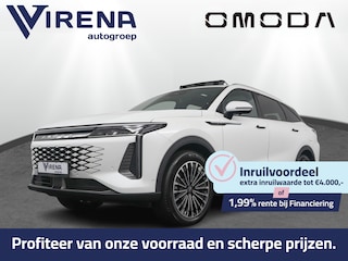Omoda 9 SHS 1.5T-GDi SHS-P Premium - Inruilpremie € 4.000,- - Inruilpremie € 4.000,- - PHEV Premium - Panoramadak - 140km actieradius plug in hybride - Parkeerhulp voor en achter - - 7 jaar fabrieksgarantie