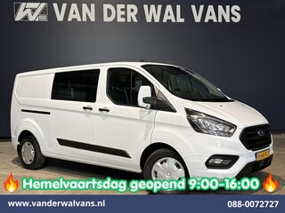 Ford Transit Custom 2.0 TDCI 130pk L2H1 Dubbele Cabine Euro6 Airco | 6-Zits | Camera | Navigatie | Apple Carplay | Cruisecontrol LED, Android Auto, Stoelverwarming, Verwarmde voorruit, Parkeersensoren, Achterklep