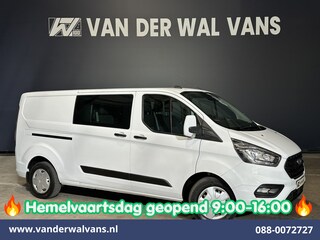 Ford Transit Custom 2.0 TDCI 130pk L2H1 Dubbele Cabine Euro6 Airco | 6-Zits | Camera | Navigatie | Apple Carplay | Cruisecontrol LED, Android Auto, Stoelverwarming, Verwarmde voorruit, Parkeersensoren, Achterklep