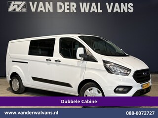 Ford Transit Custom 2.0 TDCI 130pk L2H1 Dubbele Cabine Euro6 Airco | 6-Zits | Camera | Navigatie | Apple Carplay | Cruisecontrol LED, Android Auto, Stoelverwarming, Verwarmde voorruit, Parkeersensoren, Achterklep