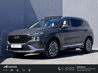 Hyundai Santa Fe 1.6 T-GDI 5p PHEV Premium Plus Sky / Fabrieksgarantie tot 02-2027 / Dealer onderhouden / Automaat / Leder / HUD / Cam 360° / Panorama schuifdak / Elektr. klep & stoelen / 19" LM wielen /