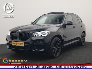 BMW X3 xDrive30e M Sport PHEV 293pk Dealer O.H. | Trekhaak Af Fabriek | Panodak | Head Up | Adaptive Cruise | 360 Camera | Lederen Sportstoelen Memory & Verwarmd | Sfeerverlichting | Hifi Audio | Keyless | Blis | 20"L.M | Apple Carplay | Plug In Hybrid |