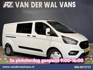 Ford Transit Custom 2.0 TDCI 130pk L2H1 Dubbele Cabine Euro6 Airco | 6-Zits | Camera | Navigatie | LED | Apple Carplay Cruisecontrol, Stoelverwarming, Verwarmde voorruit, Parkeersensoren